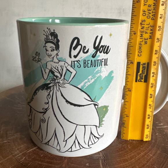 DISNEY PRINCESS TIANA Mug Be You Its Beautiful Oversized Ceramic Coffee 20 Oz - Picture 6 of 9